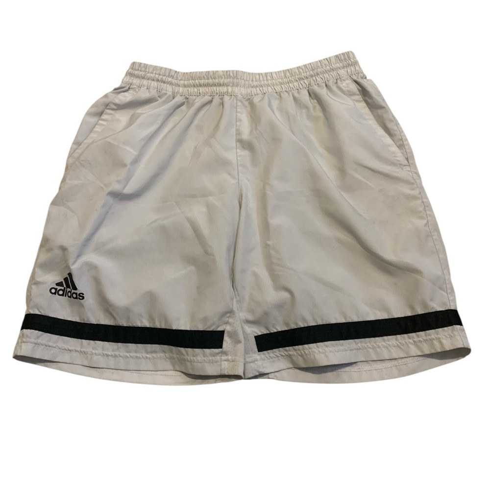 Adidas AEROREADY White/Light Grey Basketball Athletic Shorts XL